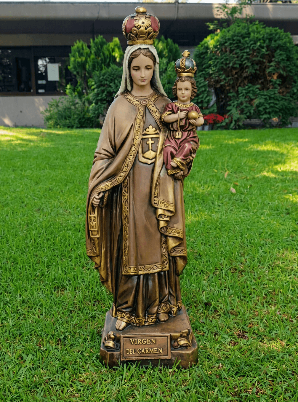 Virgen del Carmen con el Niño Jesús (Escultura Policromada)
